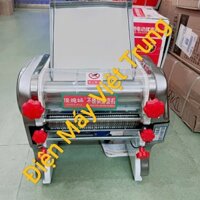 Máy cán bột làm bánh pizza,vỏ bánh bao,hoành thánh chạy điện công suất 750w
