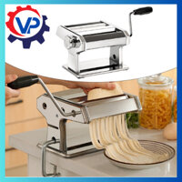 Máy Cán Bột Làm Mì Tươi Quay Tay 2 3 Lưỡi Cắt Inox Dùng Gia Đình