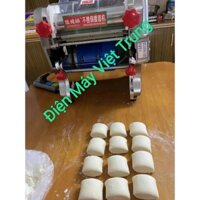 Máy cán bột làm vỏ bánh gối,bánh bao,há cảo,sủi cảo - trục cán inox chạy điện