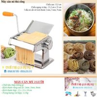 Máy Cán Bột Mì Gia Đình 3 Lưỡi, Máy Cắt Mì, Máy Cán Mỳ, Máy Cán Bột Siêu Bền