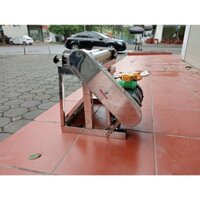 Máy cán khô mực chạy điện 220v toàn bộ bằng inox