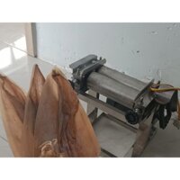 Máy cán khô mực tẩm gia vị , cán khô bò chạy điện
