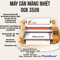 Máy cán màng nhiệt lô cao su OGK3580