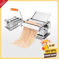 Máy cán mì gia đình 2 lưỡi dao làm mì tươi, vỏ bánh đa năng