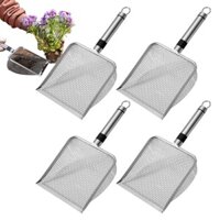 Máy cạo đất làm vườn 2 / 2.8 / 3.8 / 5mm Máy cạo đất lưới để làm vườn cát Máy sàng màn hình sân vườn di động Xẻng bụi bẩn ameevn