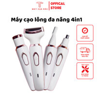 Máy cạo lông cầm tay 4in1 sạc USB tiện lợi, Máy cạo lông mày, lông mũi, bikini không gây đau rát