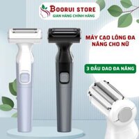 Máy cạo lông điện đa năng cho nữ Boorui SF2200 - Dao triệt lông phần tay, chân, nách, bikini.. thẩm mỹ cho phái đẹp - Hàng loại 1 - Đen