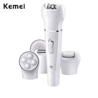 Máy Cạo Lông Điện Kemei 5 Trong 1 Dành Cho Nữ Làm Sạch Các Vùng Da Mặt/ Bikini/ Loại Bỏ Mô Sẹo