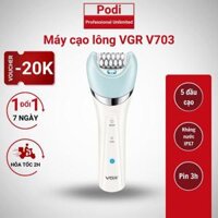 Máy Cạo Lông Điện VGR Voyager 5 Trong 1 V-703  Đa Năng Làm Sạch Da Massage Mặt Cạo Lông Nữ Chân Thân Tóc Vùng Bikini