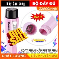 Máy Cạo Lông Mặt Kemei 1012 Chính Hãng Không Gây Tiếng Ồn Máy Cạo Lông Vùng Kín Thiết Kế Nhỏ Gọn, An Toàn