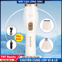 Máy Cạo Lông Mặt Lông Nách Vùng Kín 3in1 Tích Hợp Sạc Điện Dùng Cho Cả Nam Và Nữ - Máy Cạo Lông +Tỉa Chân Mày + Tông Đơ