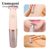 Máy cạo lông mặt UNMEGONI, Máy cạo râu điện không dây không đau, Tông đơ cắt tóc có thể sạc lại USB đa chức năng dành cho nữ