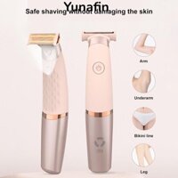 Máy cạo lông mặt YUNAFIN, Máy cạo râu điện có thể sạc lại USB không đau, Tẩy lông toàn thân không dây đa chức năng dành cho nữ