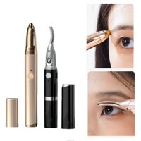 Máy cạo lông mày điện CUY Máy uốn mi sưởi ấm cho nữ Dụng cụ làm đẹp 2 trong 1