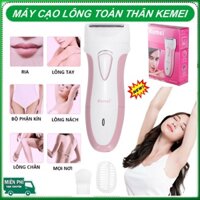 Máy cạo lông toàn thân đa năng Kemei 5001 và 3018, Máy nhổ lông nách, nhíp nhổ lông nách, lông chân tay