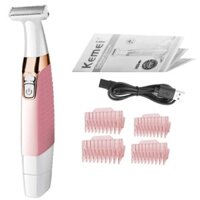 Máy cạo lông, triệt lông,vĩnh viễn,wax lông tay, lông chân, ria mép cực sạch, không sợ rát - Kemei KM-1900