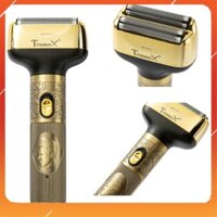 Máy cạo râu 2 lưỡi kép - máy cắt lông mũi kiêm tông đơ cắt tóc không dây khung kim loại sạc tích điện cực khỏe (GDVU)
