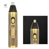 Máy cạo râu 2 lưỡi nam máy cắt lông mũi kiêm tông đơ cắt tóc không dây khung kim loại sạc tích điện cực khỏe GDVƯ