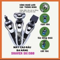 Máy cạo râu 3 trong 1 SHAVER SK1588 , Máy cạo râu đa năng là sản phẩm hot không thể thiếu đối với cánh mày râu.