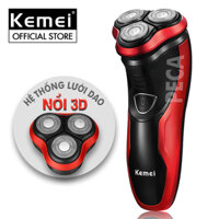 Máy cạo râu 3D lưỡi nổi Kemei KM-9013 chống thấm nước IPX4 có đèn led thông minh cạo khô và ướt máy cạo râu chính hãng