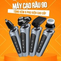Máy cạo râu 9D - 4 in 1 đa chức năng, 3 lưỡi cao cấp. Có thể dùng Cạo đầu trọc, cạo lông, tẩy lông đa dụng
