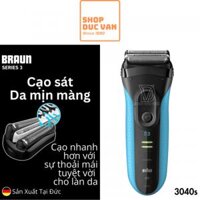 Máy Cạo Râu Braun Series 3 ProSkin 3040s Hàng Đức Cạo Khô & Ướt Kèm Đầu Tỉa Chính Xác