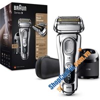 MÁY CẠO RÂU BRAUN SERIES 9 9375cc - Made in Germany - loại 5 lưỡi lồng vào nhau, mỗi phút máy tạo ra 20.000 lần rung