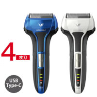 Máy cạo râu cao cấp 4 lưỡi IZUMI IZF-V543W-W Chống nước IPX7 Sạc Type C