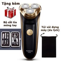 Máy cạo râu cao cấp Flyco FS360 tặng kèm bộ cắt móng tay tỉa lông mũi 7 món và túi đựng  shop khobansilc