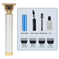 Máy cạo râu cắt tóc điện bạc Máy cạo râu râu có thể sạc lại có pin và bộ sạc