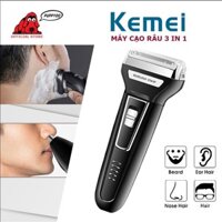 Máy cạo râu đa năng 3 trong 1,tỉa lông mũi,máy cắt tóc nam,LED hiển thị mức pin sạc tiện dụng.Thiết kế kiểu dáng gọn nhẹ