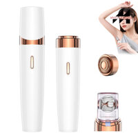 Máy cạo râu điện nữ 2 trong 1 Myrtlestore có đèn LED IPX5 Chống nước di động mặt cơ thể Bikini vùng cánh tay Chân tẩy lông Máy cạo lông hai đầu Máy cạo lông Dao cạo tông đơ