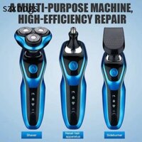 Máy cạo râu điện SZXBOGS, Dao cạo quay có thể sạc lại 3 trong 1, Máy cạo râu nam chống nước thông minh ba đầu