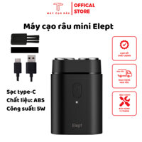 Máy cạo râu Elept 585 2 lưỡi thiết kế nhỏ gọn, Máy cạo râu mini đầu cắt nổi sạc USB chống nước tuyệt đối