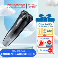 Máy cạo râu Enchen Blackstone 3 chống nước IPX7, tích hợp tông đơ nhỏ, lưỡi dao nổi 3D - BH 6 tháng