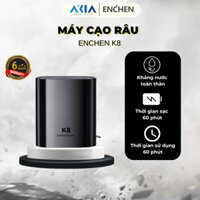 Máy cạo râu ENCHEN K8 - 18 lưỡi dao tự mài, đầu cạo 2D chống nước, cạo sát, pin trâu, BH 6 tháng