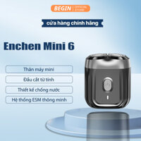 Máy cạo râu Enchen Mini 6 pro, lưỡi dao kép tự mài siêu mỏng, chống nước IPX7 cạo khô và ước, pin trâu