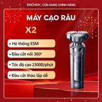 Máy cạo râu Enchen X2 chống nước IPX7, đầu dao 3D Lưỡi dao tự mài, Cạo khô & ướt, Pin dùng 60 ngày