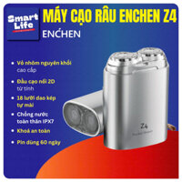 Máy cạo râu Enchen Z4 đầu cạo 2D ẩn, thân nhôm chống nước IPX7, 18 lưỡi dao kép tự mài