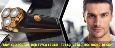 Máy cạo râu Flyco FS360 - đầu cạo 3 lưỡi tròn
