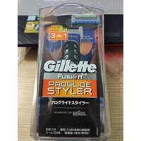 Máy cạo râu Gillette Styler 3 in 1 ( chạy pin và 3 đầu tông đơ có thể cắt tóc được )