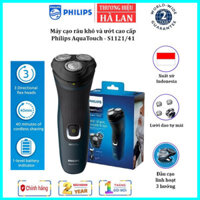 Máy cạo râu khô và ướt Philips AquaTouch S1121/41 Serial 1000 với lưỡi cạo ComfortCut tự mài - HÀNG NHẬP KHẨU