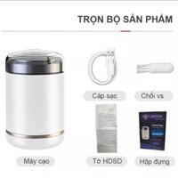 Máy Cạo Râu Mini Bỏ Túi Tiện Dụng Dao cạo râu điện chống nước IPX6, Sạc USB loại tốt