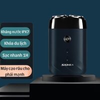 Máy cạo râu Mini  du lịch SID RS210 2 đầu cạo nổi công suất lớn 8W cao cấp kháng nước IPX7