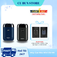 Máy cạo râu mini Sid Rs 210, Sid Rs215 công nghệ sạc nhanh - Lưỡi cạo xoay tròn kết hợp đèn led