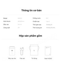 Máy Cạo Râu Mini Xiaomi Mijia MSX201 - Chống Nước, Vệ Sinh Dễ Dàng ,Lưỡi Dao Kép Êm Ái,Dễ Chịu