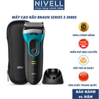 Máy cạo râu nam Braun series 3 3080s chính hãng, máy cạo râu cao cấp đa năng, máy cạo râu 3 lưỡi có thể thay thế