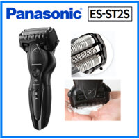 Máy cạo râu nam Panasonic Lamb Dash ES-ST2S, 3 lưỡi dao, Cạo râu tắm, Khóa công tắc, Chế độ tạo bọt, Đen