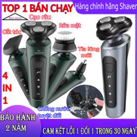 Máy cạo râu nam Shaver 9D 4in1-3 lưỡi dao kép, công nghệ chống nước IPX7,cạo râu-cắt tóc-tỉa lông mũi-massage mặt