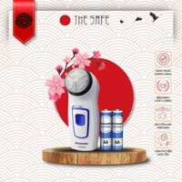 Máy cạo râu Nhật dùng pin Panasonic ES6500P-W - Kèm 2 Pin AA EVOLTA
